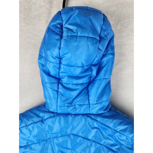 Eddie Bauer Blue Ombre Reversible Puffer Jacker Kids Medium Size 7/8 - Picture 9 of 16